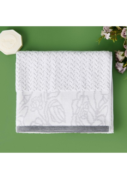 Soft Noble Yüz Havlusu - Gri - 50X90 cm