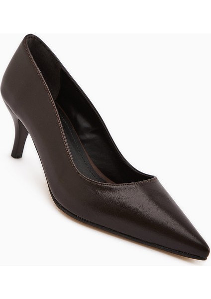 Flora Bej Stiletto Kadın Topuklu Ayakkabı
