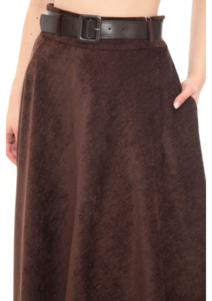 Kadın Kışlık Kloş Etek 780 Kadife Şöni Kumaş 75 cm Boyunda fiyatları