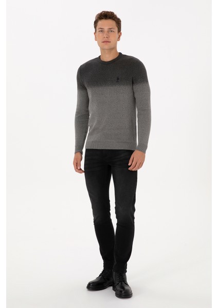 Erkek Antrasit Melanj Kazak /triko 50307871-VR081 fırsatları