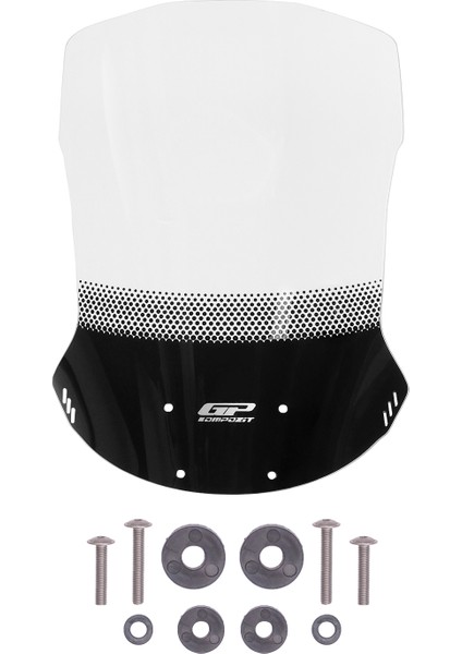 Honda Nc 700 S / Nc 750 S 2012-2020 Uyumlu Baskılı Ön Cam Şeffaf 51 cm modelleri