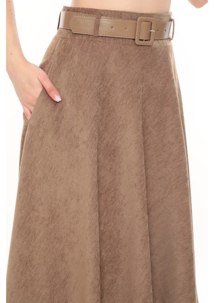 Kadın Kışlık Kloş Etek 780 Kadife Şöni Kumaş 75 cm Boyunda fiyatları