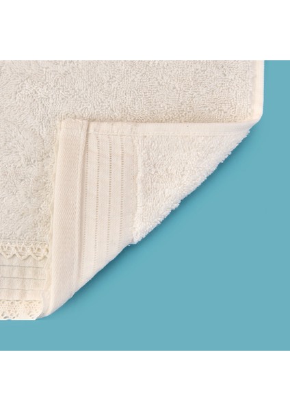 Soft French Cottage Kroşeli El Havlusu - Ekru - 30X50 cm modelleri