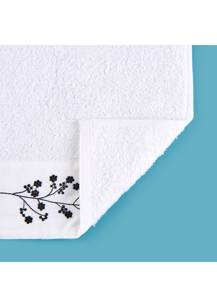 Soft French Cottage Nakışlı El Havlusu - Ekru - 30X50 cm modelleri