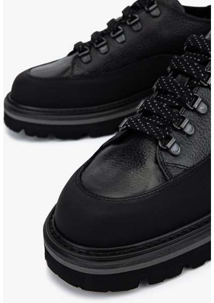 Erkek Hakiki Deri Siyah Casual Ayakkabı 1093 2021 Erk Ayk SK25-26 Sıyah modelleri