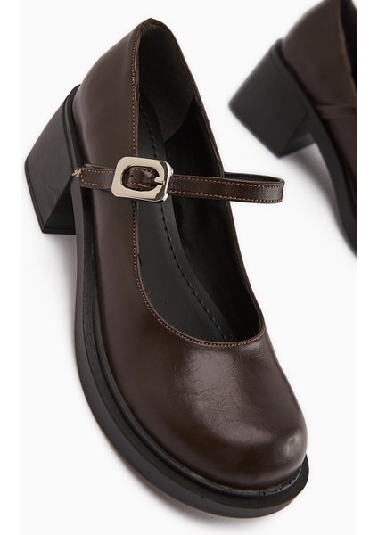 Mirka Kahve Bantlı Kadın Loafer Ayakkabı modelleri