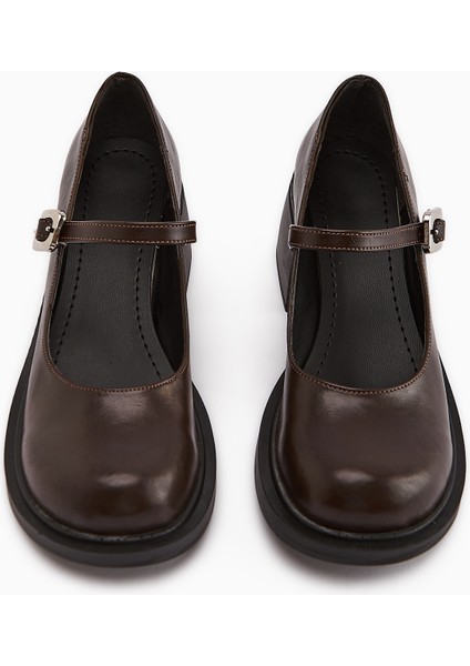Mirka Kahve Bantlı Kadın Loafer Ayakkabı fırsatları