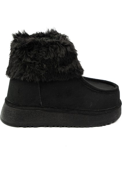 1539 Siyah Süet Kalın Taban Kadın Bot fiyatları