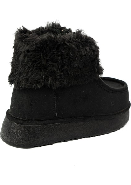 1539 Siyah Süet Kalın Taban Kadın Bot fırsatları