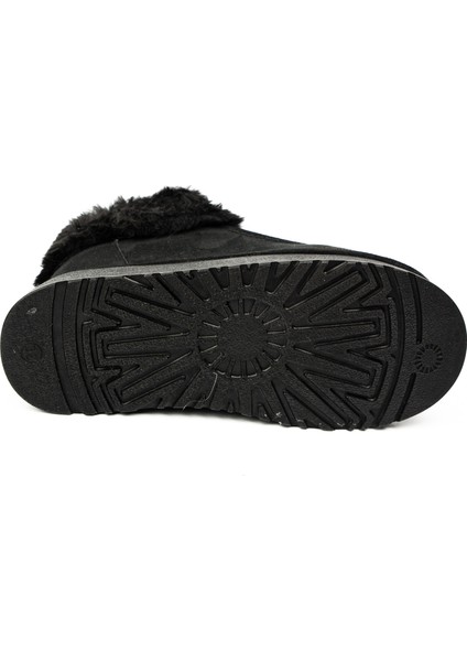 1539 Siyah Süet Kalın Taban Kadın Bot indirimleri