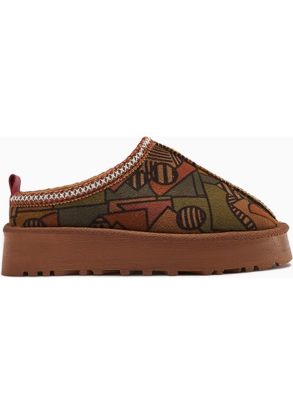 Anne-Liis Desenli Dokuma Detaylı Kışlık Terlik fiyatları