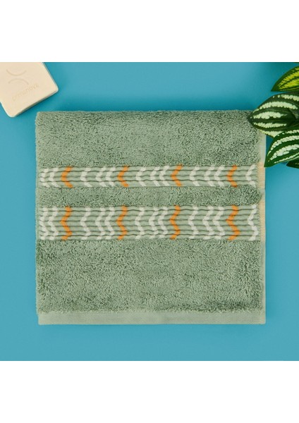 Soft Fiona Yüz Havlusu - Yeşil - 50X70 cm