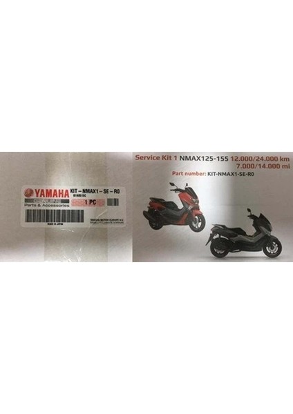 Nmax 125/155 Servis Kit 1 (12000-24000 Km) indirimleri