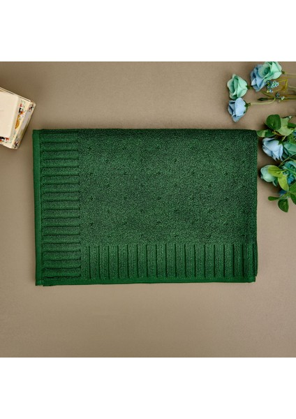 Soft Patte Ayak Havlusu - Yeşil - 50X70 cm