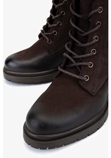 Kadın Hakiki Deri Kahverengi Nubuk Casual Bot 322 2552502 Bn Bot SK25-26 Kahve Nbk modelleri