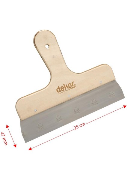 146 Eğri Ahşap Saplı Ispaltula 25 cm (Paslanmaz Çelik) fiyatları