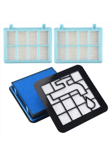 Philips Powerpro Compact FC9331 FC9332 FC8010 Için 2 Filtre Seti (Yurt Dışından) modelleri