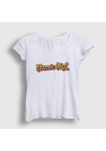Kadın Beyaz Cosmic Girl Jamiroquai T-Shirt