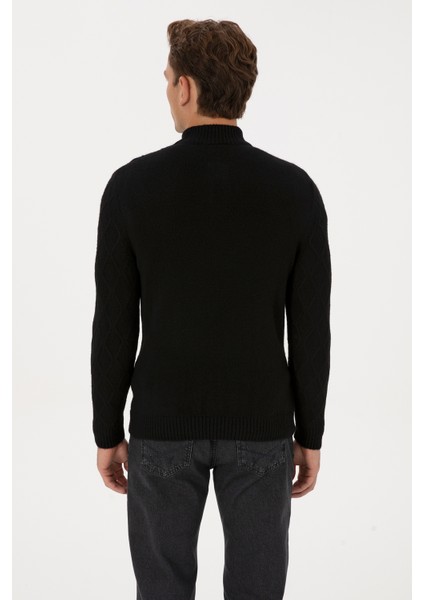 Erkek Siyah Kazak /triko 50315035-VR046 indirimleri