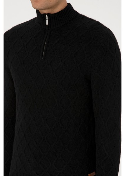 Erkek Siyah Kazak /triko 50315035-VR046