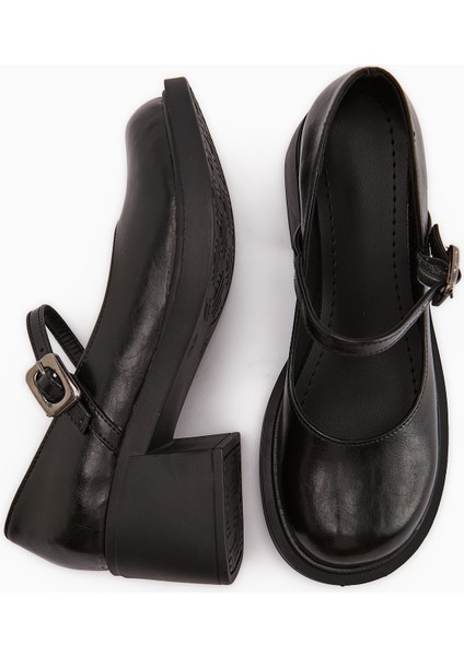 Mirka Siyah Bantlı Kadın Loafer Ayakkabı fırsatları
