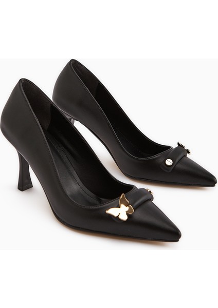 Misa Siyah Tokalı Kadın Stiletto fırsatları
