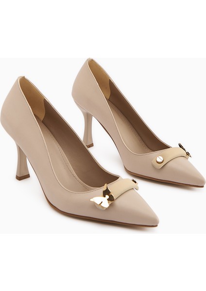 Misa Bej Tokalı Kadın Stiletto fırsatları