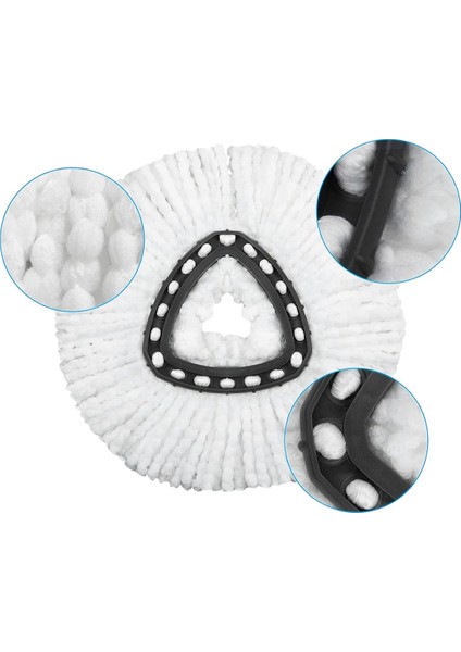 Döner Başlıklı Mop Uyumlu Yedek Mop Bezi – Standart Ölçü, Leke Tutmaz, Koku Yapmaz modelleri