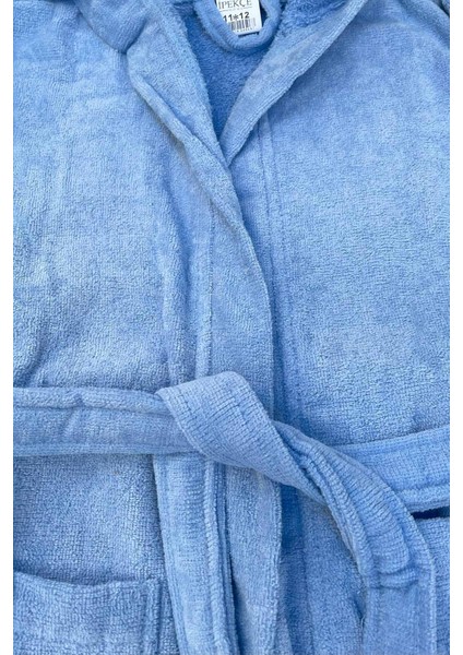 %100 Pamuk Kadife Kapüşonlu 10-12 Yaş Unisex Çocuk Bornozu modelleri