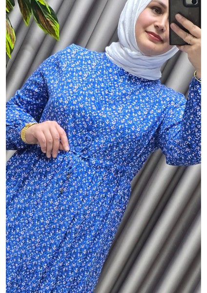 Kadın Tesettür Giyim Yazlık Viscon Üç Katlı Papatya Elbise fiyatları