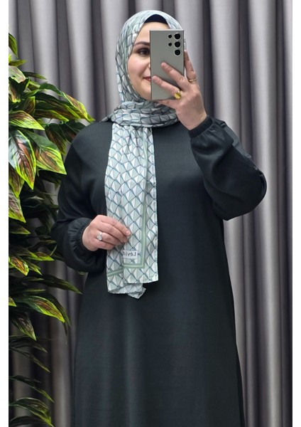 Kadın Büyük Beden Hakim Yaka Fitilli Nevra Elbise modelleri