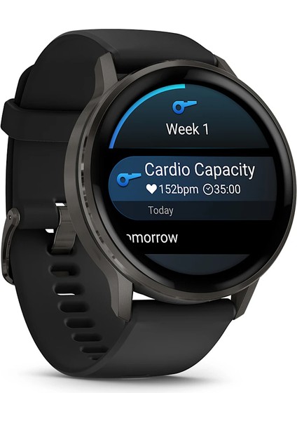 Venu 4 - 45 mm - Siyah Silikon Kayışlı modelleri