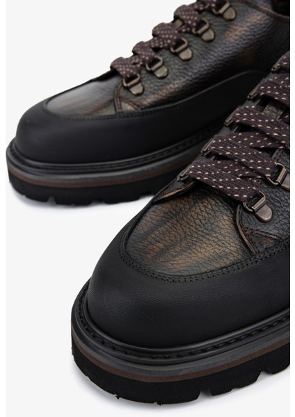 Erkek Hakiki Deri Kahverengi Casual Ayakkabı 1093 2021 Erk Ayk SK25-26 Kahve modelleri