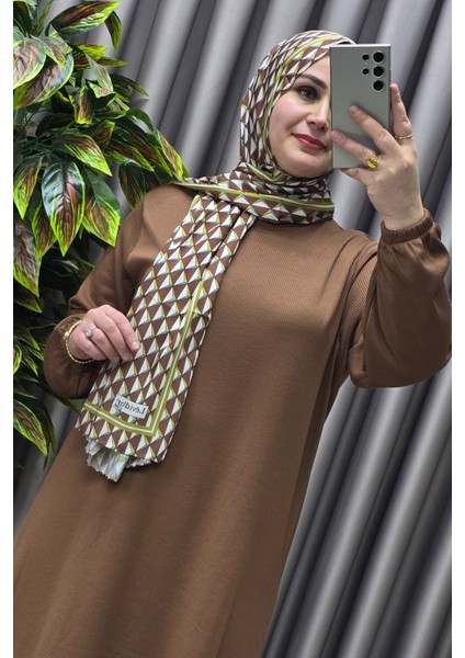 Kadın Büyük Beden Hakim Yaka Fitilli Nevra Elbise modelleri