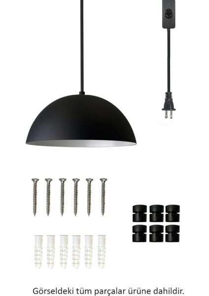 Lipeo Fişe Takılabilir Tekli Avize Sarkıt Salon Mutfak Ofis Oturma Odası Aydınlatma Sarkıt Lamba modelleri