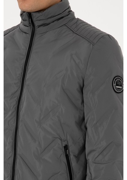 Erkek Gri Mont 50310209-VR024