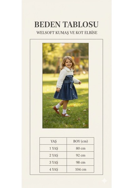 Kız Çocuk Welsoft Kumaş ve Kot Elbise fırsatları