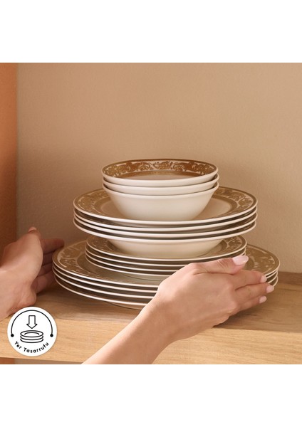 Elegance Bone Isola 24 Parça 6 Kişilik Yemek Takımı