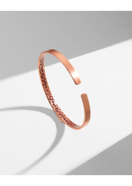 Içi Dövme Desenli Dışı Ayetel Kürsi Yazılı Ince Bakır Bilezik fiyatları