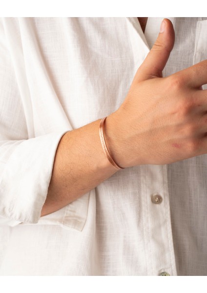 Içi Dövme Desenli Dışı Ayetel Kürsi Yazılı Ince Bakır Bilezik modelleri