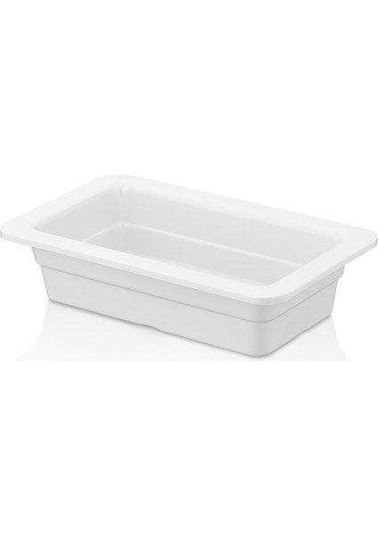 11465.CW – HappyChef Gastronorm 4’lü Küvet Seti 26,5 x 16,2 cm, Thermoset Melamin