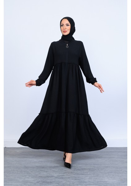 Çift Kat Büzgülü Mevlana Ferace