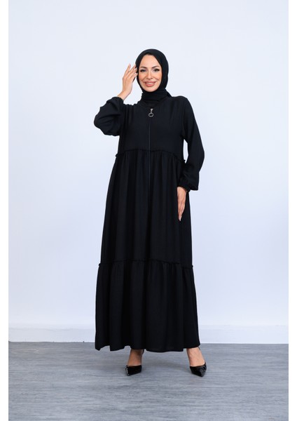 Çift Kat Büzgülü Mevlana Ferace indirimleri