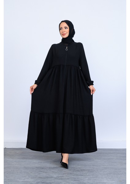 Çift Kat Büzgülü Mevlana Ferace