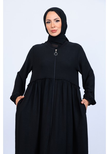 Çift Kat Büzgülü Mevlana Ferace