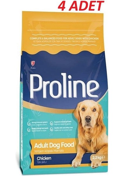 Pro Line Tavuklu Yetişkin Köpek Maması 2,2 Kg*4 Adet
