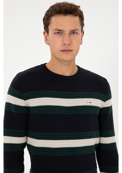 Erkek Lacivert Kazak /triko 50308263-VR033 fiyatları