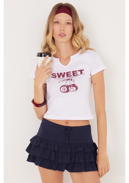 Kadın Regular Fit %100 Pamuk Düz Lacivert Etek fiyatları