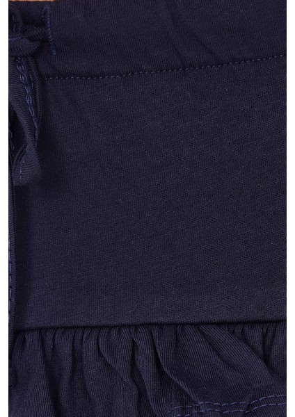 Kadın Regular Fit %100 Pamuk Düz Lacivert Etek