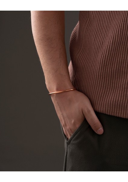 Top Uçlu Manyetik Bakır Bilezik